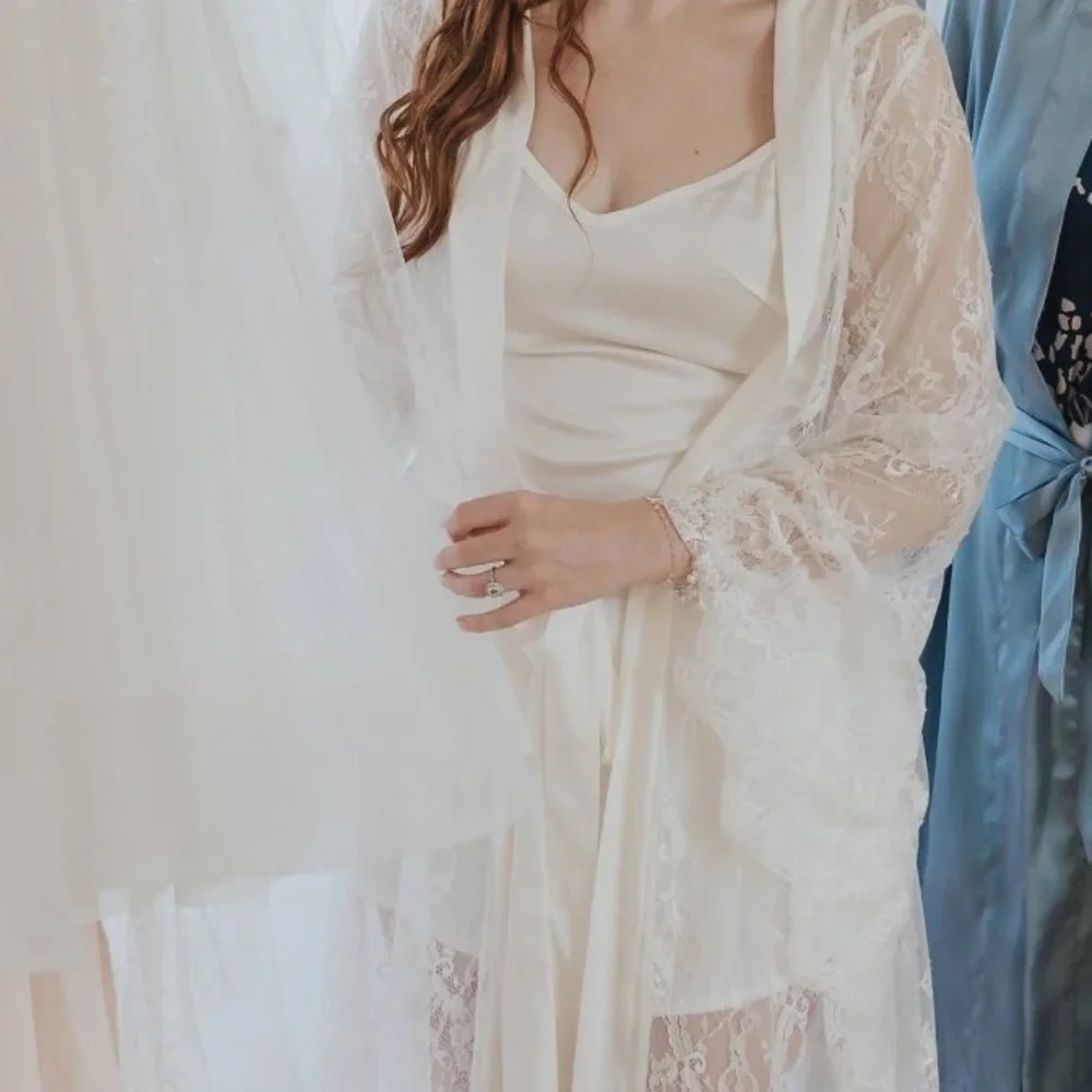 Bridal Robe & Nightgown Set (Small) - Picture 3 of 3
